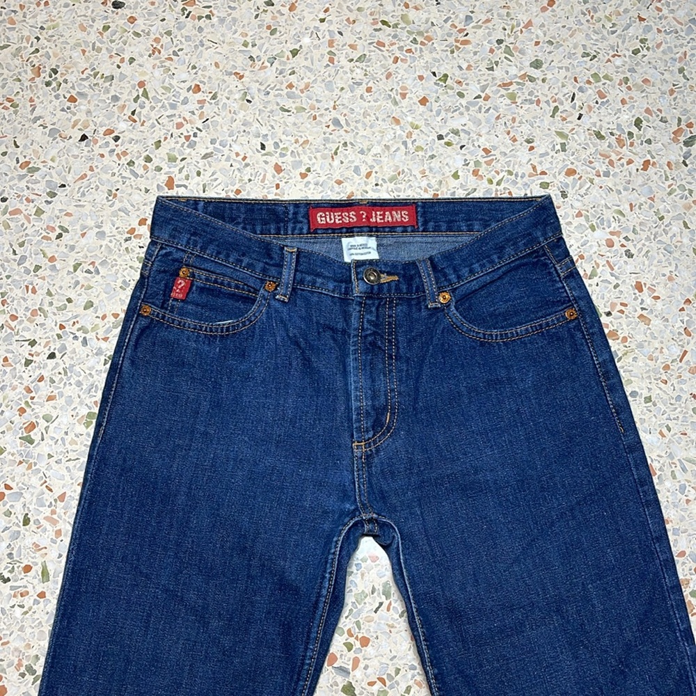 Rare Guess Jeans Boot Cut Jeans Size 27 33Long 100%Cotton